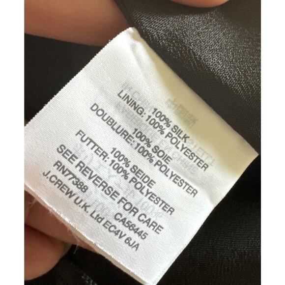 J. Crew Double Pleated Silk Flare Skirt Colorful Brushstroke Floral, Size 4 - Picture 12 of 13